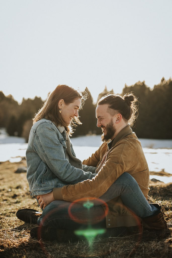 Shooting en amoureux en haut du Semnoz