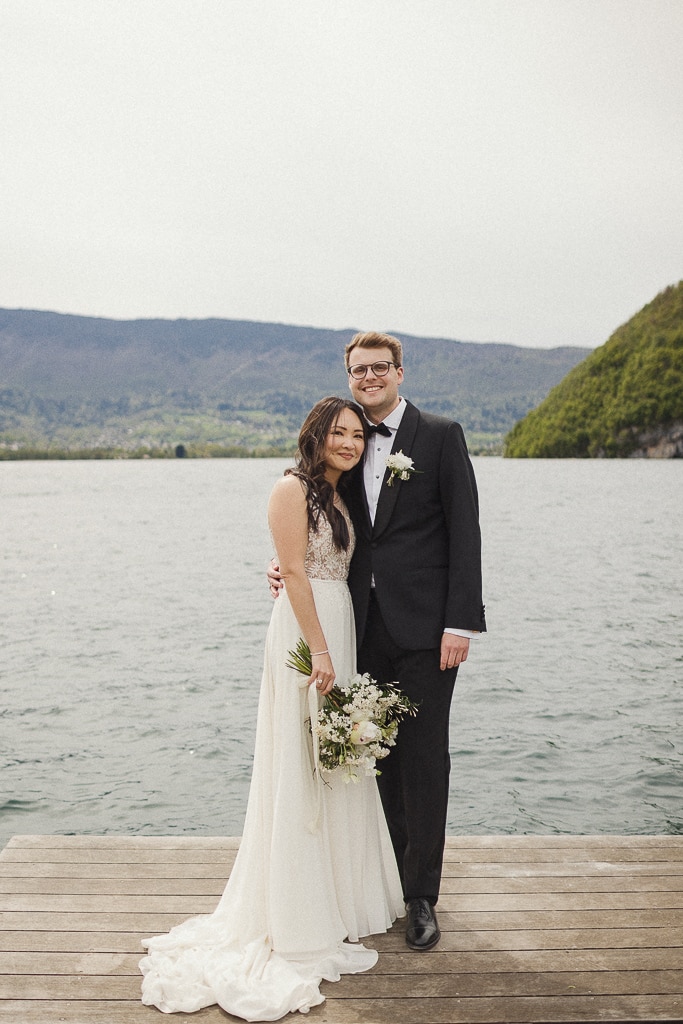 Couple de marié immortalisant le plus beau jour de leur vie