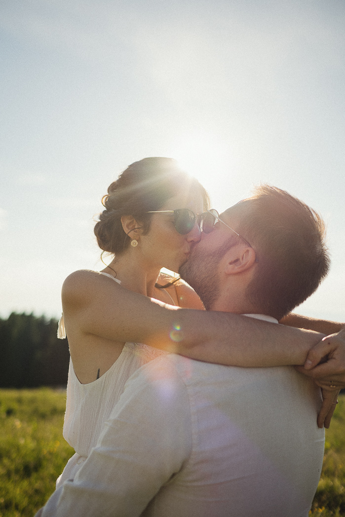 Séance engagement dans la forêt du Semnoz.