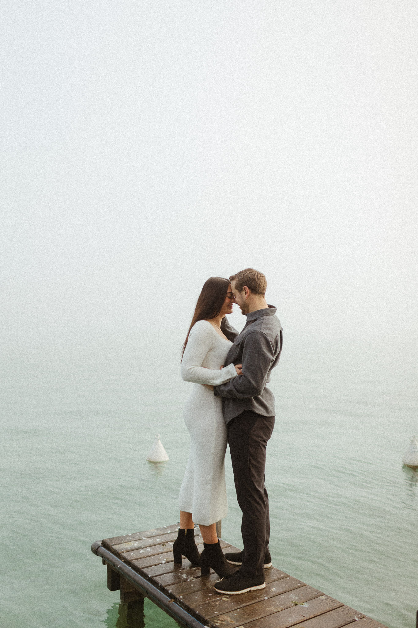 Promenade d'un coup dans Annecy sous le brouillard.