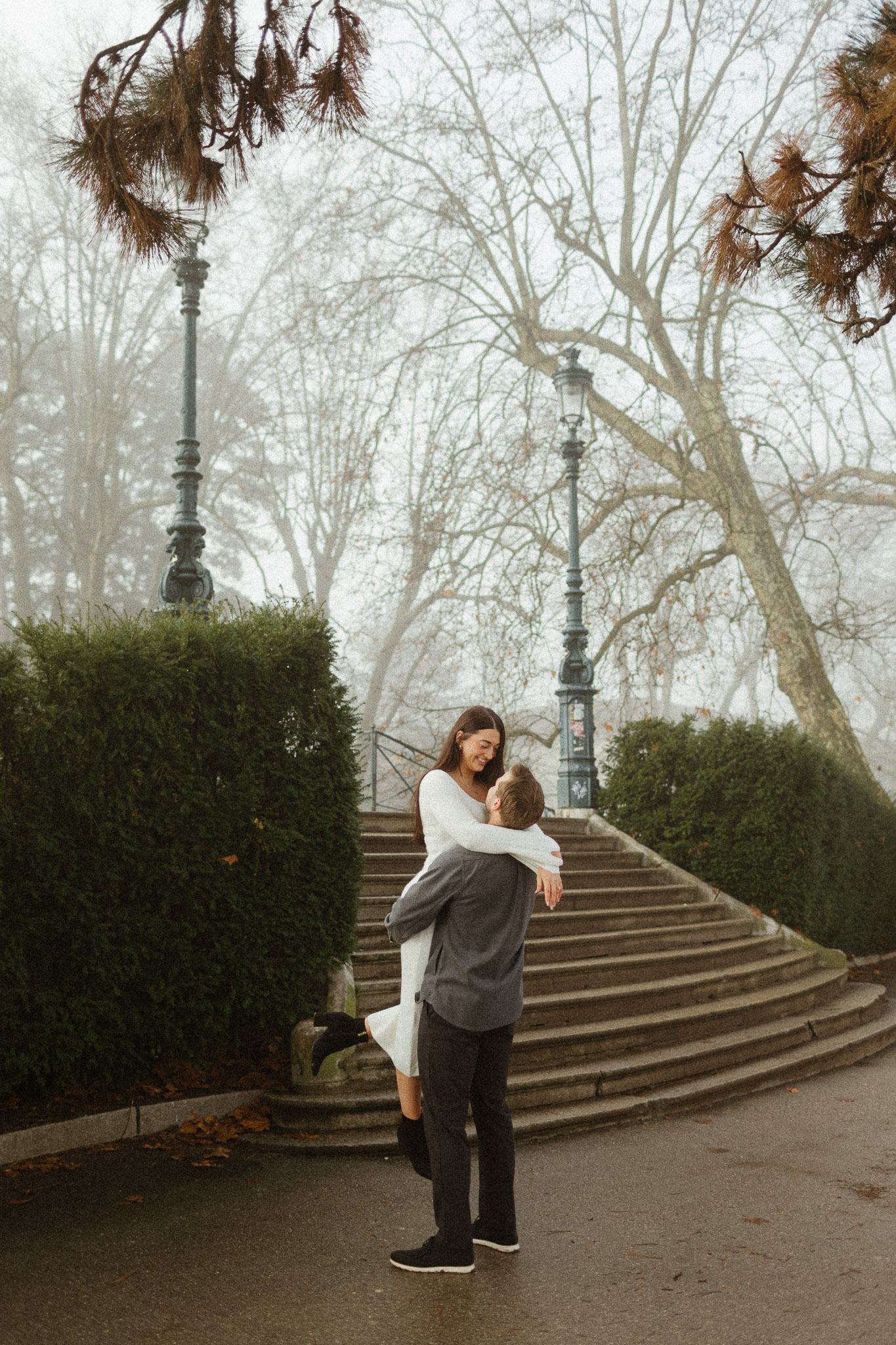 Promenade d'un coup dans Annecy sous le brouillard.