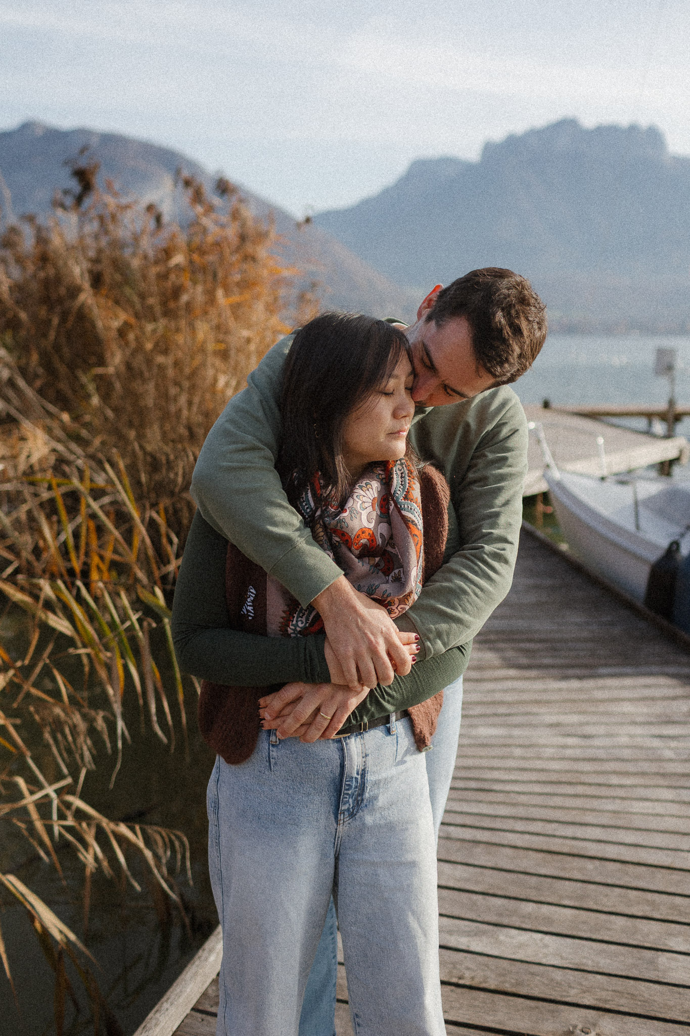 Promenade sur la plage d'Albigny à Annecy